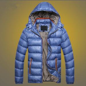 2023 Top Selling OEM Printed Canvas Puffer <b>Jacket</b> for <b>Men</b> Customized Logo Winter Waterproof Hooded - Product Image 5