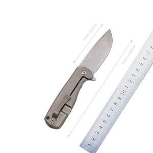 Crea tu cuchillo plegable de titanio personalizado en fabricación de cuchillos de Bajo MOQ - Product Image 1
