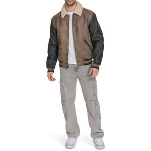 Chaqueta con letras de béisbol hecha a medida, cuello de piel de Cuero 100%, chaqueta de moda universitaria de baloncesto Unisex de calidad superior - Product Image 2