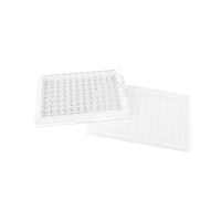 Plaques ELISA JET BIOFIL à 96 puits à haute capacité d'adsorption avec couvercle, fond plat fixe, 300-400 ng/cm², PS, stériles, pour immunoessais