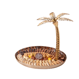 Serveur à condiments en bois avec 3 bols et plateau en bois de manguier pour servir des noix et des desserts, nouveau design - Product Image 5