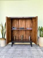 Lemari Sepatu James Kustom Modular Modern Mewah Ruang Tamu Ruang Makan Lemari Pajangan Kayu Desain Furnitur Rumah Berkualitas Tinggi 1