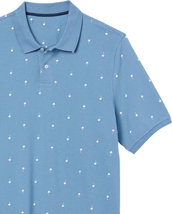 Polo de piqué de algodón de corte regular para hombre, diseño personalizado, estampado de letras lavadas, polos de talla grande para hombre - Product Image 6