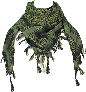 Foulard arabe pour hommes adultes Couvre-chef en coton Keffiyeh Moyen-Orient Désert Shemagh Wrap Couvre-chef musulman Foulards arabes - Product Image 5