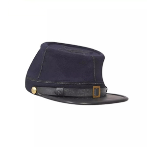 Nuevo servicio 2025 Logotipo de requisito personalizado 100% Uniforme de lana WW1 Inspector Station Kepi Sombreros - Product Image 5