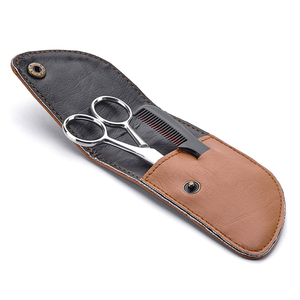 Professional Custom Stainless Steel Straight Blade Scissor for Manicure Cuticle and Moustache Beauty Sharp with Plastic Handle - Product Image 3