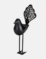 Adornos de jardín de metal Premium con diseño elegante pulido para decoración de patio de césped al aire libre y exhibición de caminos