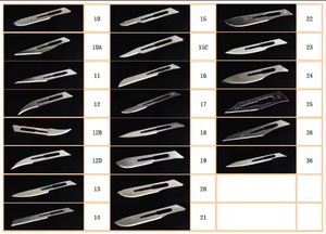 Lame chirurgicale en acier inoxydable de haute qualité personnalisée avec manche de scalpel instrument de chirurgie dentaire médicale à bas prix - Product Image 3