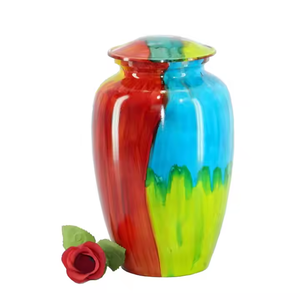 โกศใส่เถ้ากระดูกมนุษย์สำหรับผู้ใหญ่ที่ทำจากโลหะสามสีมีเอกลักษณ์และมีค่ามากที่สุด - Product Image 1