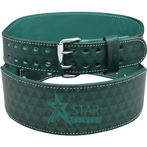 Ceinture d'haltérophilie en cuir véritable Ceinture d'haltérophilie confortable et résistante pour gymnastique Équipement de levage de puissance Logo personnalisé 10mm d'épaisseur - Product Image 4