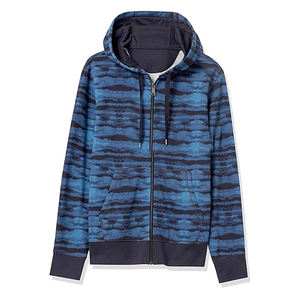 Sudadera con Capucha y Cremallera, Capa de Flujo de Aire de Forro Polar Resistente, Interior Suave, Estilo Adaptable para Exteriores, 100% Algodón - Product Image 1