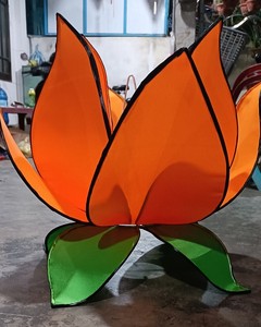 Linterna Colgante de Seda con Forma de Loto al por Mayor para Decoración del Festival de Acción de Gracias, Logotipo Personalizado Disponible, Nuevo Diseño - Product Image 6