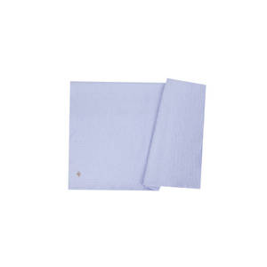 Blue Textured Shawl Scarf Gloves Hat Set 75x190 - Product Image 1