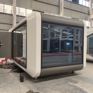 Maison mobile capsule spatiale moderne de haute qualité Cabine d'hôtel préfabriquée Chambre capsule modulaire avec cuisine et salle de bain - Product Image 3