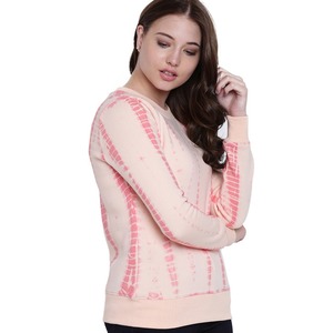 2025 sweat femme surdimensionné avec manches longues et col rond Logo personnalisé décoration d'insigne avant pour la saison d'hiver - Product Image 3