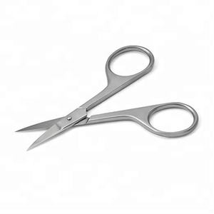 Marque privée personnalisée en acier inoxydable ciseaux de beauté pointe incurvée tranchante tondeuse à sourcils pour les soins personnels - Product Image 5