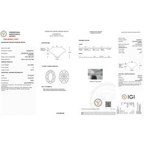 Impressionnant 1.50 CT coupe ovale couleur D cultivée en laboratoire VVS2 clarté diamant en vrac certifié IGI excellente symétrie polonaise pas de fluorescence - Product Image 2