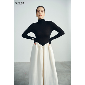 Style formel robe d'été longue Maxi forme Gerda robe de princesse vêtements en tissu écologique pour femmes blanc fabriqué au Vietnam - Product Image 1