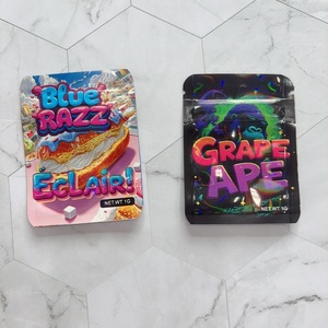 Petits mini sacs personnalisés en mylar 0.5g 1g 2g 3.5g hologramme <span class=keywords><strong>sac</strong></span> d'emballage à fermeture éclair anti-odeur - Product Image 5
