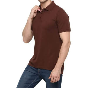 Camiseta de polo informal de estilo sólido para hombre de alta calidad, camiseta transpirable de talla grande con cuello redondo y logotipo personalizado, característica antibolitas - Product Image 2