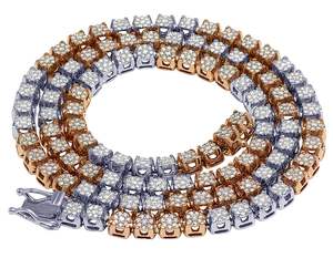 Luxury <b>Iced</b> Out Flower Style Tennis <b>Chain</b> with Moissanite Cluster Hip Hop Jewelry Necklace S925 Sterling Silver Wedding Gift - Product Image 1