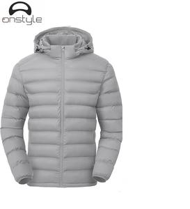 Veste à capuche personnalisée pour hommes, manteau chaud d'hiver confortable et élégant, veste en duvet épaisse en toile pour l'extérieur, style High Street - Product Image 6