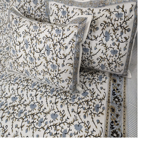 Draps de lit 100% coton faits sur mesure dans différents designs et différentes tailles pour lits doubles avec 2 taies d'oreiller dans des couleurs vives - Product Image 5