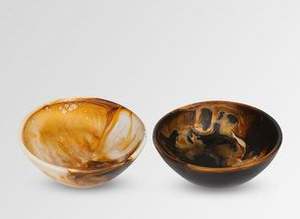 Tazones de Resina Modernos y Elegantes para Frutas y Ensaladas, Ecológicos, de Alta Calidad, Hechos a Mano, en Color Azul Cielo Ágata - Product Image 6