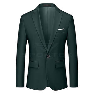 Vente en gros de blazers de haute qualité pour hommes avec logo personnalisé, simple boutonnage, manches longues, nouveau design, prix raisonnable, sur mesure, OEM - Product Image 1