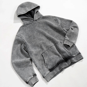 Sweat-shirts à capuche décontractés pour hommes, style streetwear, 100% coton molletonné, imperméables, design brodé numérique, couleur unie, prix abordable - Product Image 3