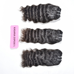 Procesamiento Natural ninguno Fabricante 100% Onda del cuerpo Paquetes alineados con cutícula Máquina India Extensiones de cabello humano de doble trama - Product Image 1