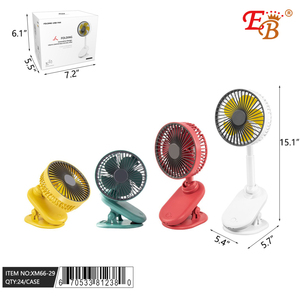 Ventola a Clip pieghevole da 15 \ "con ricarica USB a 3 velocità Mini ventilatore portatile per uso domestico indossabile raffreddamento ad aria 24/2/12 pz/CS - Product Image 1