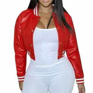 Women's Winter Outdoor Genuine Leather Coats Sustainable Female Motorcycle <b>Biker</b> <b>Jacket</b> in PU Leather by Ladies - Product Image 1