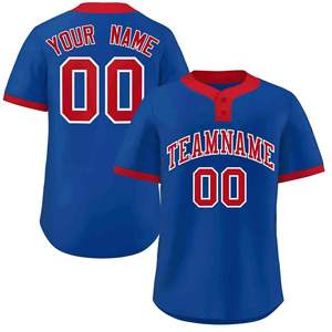Maillot de baseball à séchage rapide, performance, évacuation de l'humidité, coupe athlétique, chemises de baseball pour l'entraînement estival, logo personnalisé - Product Image 1