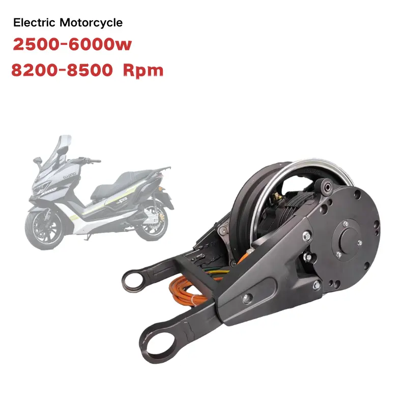 Kits de Motor de conversión de motocicleta E de alta velocidad 3000W 3kw 6kw Dirt EV Motor de cubo de rueda trasera para motocicleta