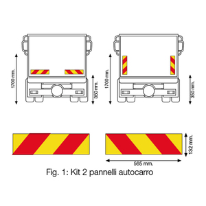 Kit d'éclairage extérieur automobile 2 pièces avec moteur RF 565X132X1,2 MM - Product Image 3