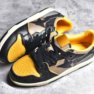 Zapatos Retro Personalizados de Alta Gama, Transpirables, de Cuero Genuino con Cordones, Diseño de Primera Calidad, Parte Superior de Malla Envejecida, Zapatos Casuales de Skate para Hombre - Product Image 4