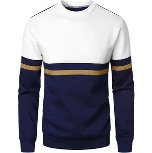 Confortable hommes Out Wear plaine Sweat-shirt Logo personnalisé sweats à col rond pull surdimensionné poche latérale sweats hommes - Product Image 1