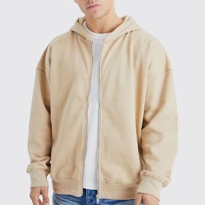 Sudadera con Capucha Estilo Urbano, Hombros Caídos, Cierre Completo, Personalizable para Hombre, Proceso OEM, Importación - Product Image 3