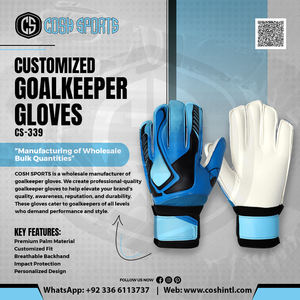 ถุงมือผู้รักษาประตูคุณภาพสูง สีเขียวนีออน ระบายอากาศได้ดี ทรงแบน ฝ่ามือทำจากยางลาเท็กซ์สีขาว กันลื่น ปิดด้วยแถบตีนตุ๊กแก สำหรับมืออาชีพ ใช้งานกลางแจ้ง - Product Image 6