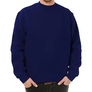 Sweat-shirt en molleton à manches longues pour homme, polyester/coton, couleur unie, thermique, respirant, décontracté, automne, logo personnalisé, numérique - Product Image 3