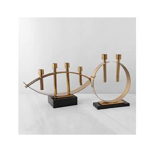 Ensemble de bougeoirs en métal bohème chic avec découpes détaillées, parfait pour la pièce principale, le salon, la chambre ou les événements - Product Image 4