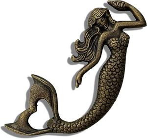 H.M.A Handicrafts Brass <b>Bottle</b> Opener with <b>Ship</b> Helm Design Rustic Finish - Product Image 1