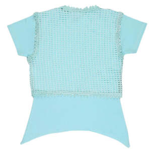 Camiseta de Manga Corta para Niñas - Color Cian - Product Image 2