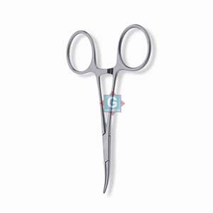 Pinza Hemostática de Acero Inoxidable de Alta Calidad, Instrumento Quirúrgico Manual con Mordaza Curva Dentada, Certificación CE Clase I - Product Image 2