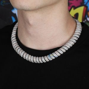 Lab Grown Diamond <b>Cuban</b> <b>Link</b> <b>Chain</b> 18MM Stylish Fully Iced Hip Hop <b>Chain</b> Bold Iced Out Men's Necklace - Product Image 2
