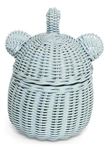 Top 2025 Eco-Friendly Rattan Elephant Basket Handcrafted Elephant Shaped <b>Bin</b> for Kid Toys, Laundry & Nursery OEM ODM Wholesale - Product Image 3