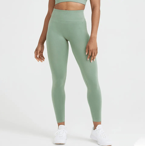 Service OEM, matériau de première qualité, legging en spandex et polyester à motif uni pour femmes, fabriqué pour les femmes, meilleure qualité bon marché pour femmes - Product Image 3
