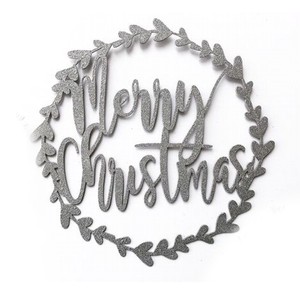 Décorations suspendues de Noël pour cadeaux festifs et décoration intérieure, guirlandes et couronnes de Noël couleur marron - Product Image 4