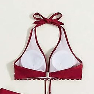 Vente en gros de tenues trois pièces pour femmes, dos nu, imprimé animal, taille haute, séchage rapide, respirantes, personnalisables, OEM, très demandées - Product Image 3